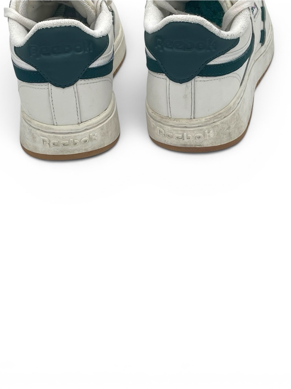 Reebok Club C White Green Sneakers Women Size 8.5 Retro Gum Sole - Picture 6 of 10